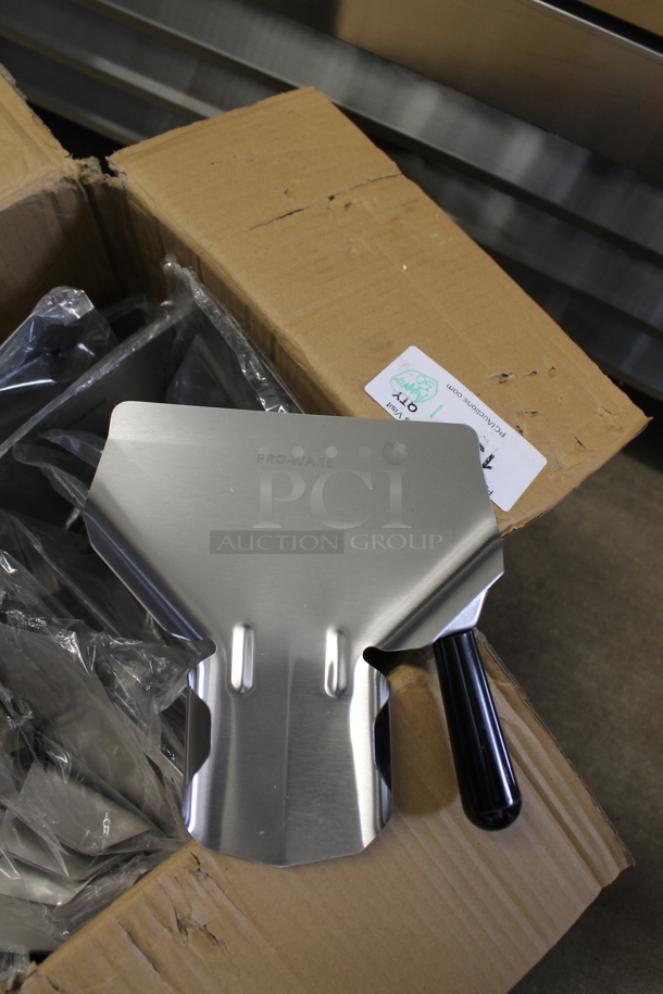 Box of Approximately 50 BRAND NEW! Stainless Steel Fry Scoopers. - Image 2 of 5