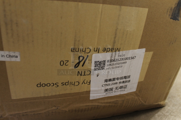 Box of Approximately 50 BRAND NEW! Stainless Steel Fry Scoopers. - Image 4 of 5