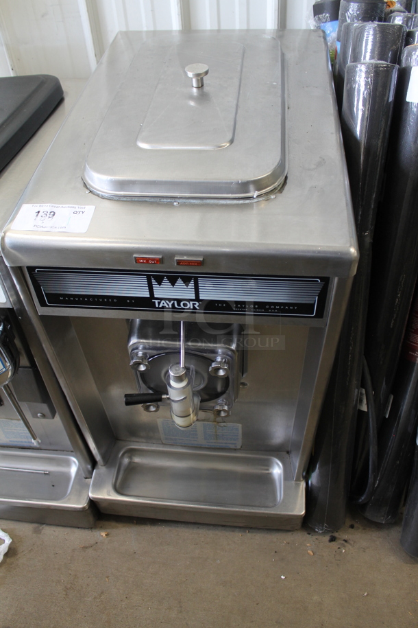 Taylor 390-27 Stainless Steel Commercial Countertop Air Cooled Single Flavor Frozen Beverage Slushie Machine. 208-230 Volts, 1 Phase.   - Image 1 of 5