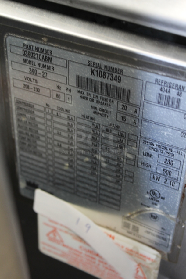 Taylor 390-27 Stainless Steel Commercial Countertop Air Cooled Single Flavor Frozen Beverage Slushie Machine. 208-230 Volts, 1 Phase.   - Image 5 of 5