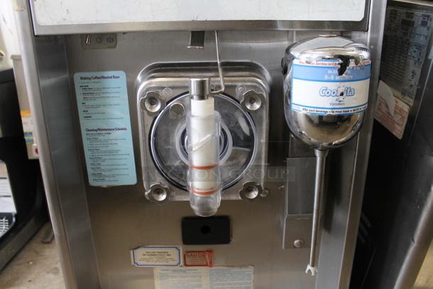 Taylor 340D-27 Stainless Steel Commercial Countertop Air Cooled Single Flavor Frozen Beverage Slushie Machine w/ Drink Mixing Attachment. 208-230 Volts, 1 Phase.   - Image 2 of 7