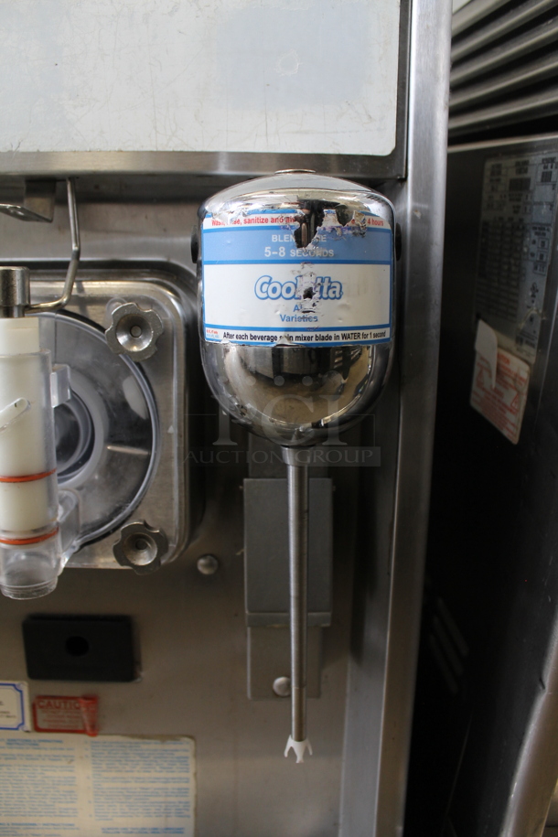 Taylor 340D-27 Stainless Steel Commercial Countertop Air Cooled Single Flavor Frozen Beverage Slushie Machine w/ Drink Mixing Attachment. 208-230 Volts, 1 Phase.   - Image 4 of 7