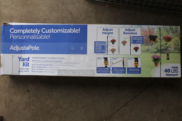 BRAND NEW IN BOX! AdjustaPole Yard Kit.  - Image 1 of 5