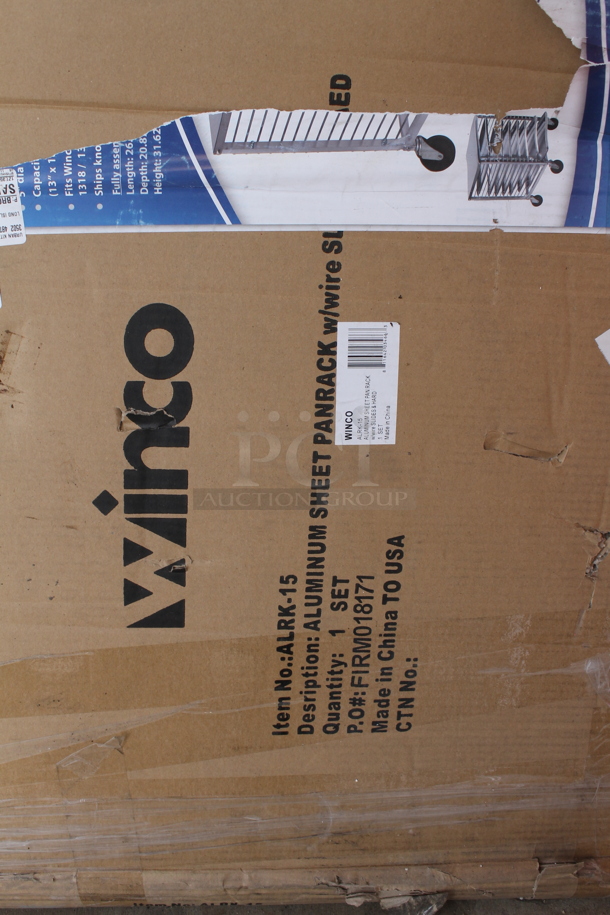 BRAND NEW IN BOX! Winco ALRK-15 20 7/8" 15 Sheet Pan Rack w/ Lip Load Slides - Image 2 of 4