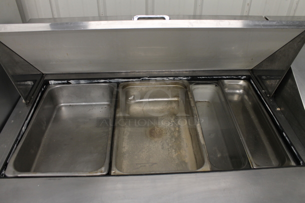 2013 True TSSU-72-30M-B-ST Stainless Steel Commercial Sandwich Salad Prep Table Bain Marie Mega Top. 115 Volts, 1 Phase. Tested and Working! - Image 2 of 7