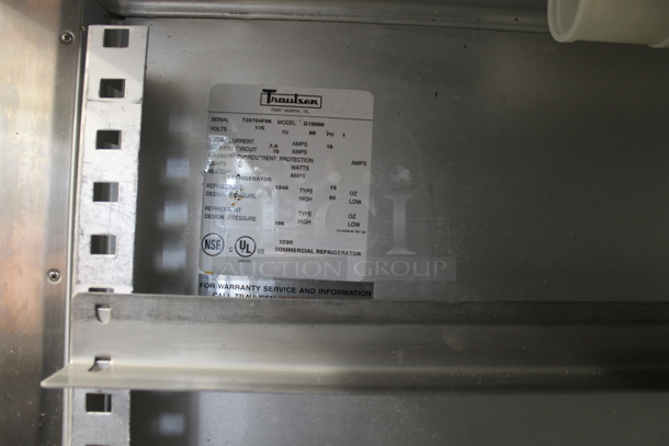 Traulsen G10000 Stainless Steel Commercial Single Door Reach In Cooler on Commercial Casters. 115 Volts, 1 Phase. Tested and Working! - Image 6 of 6