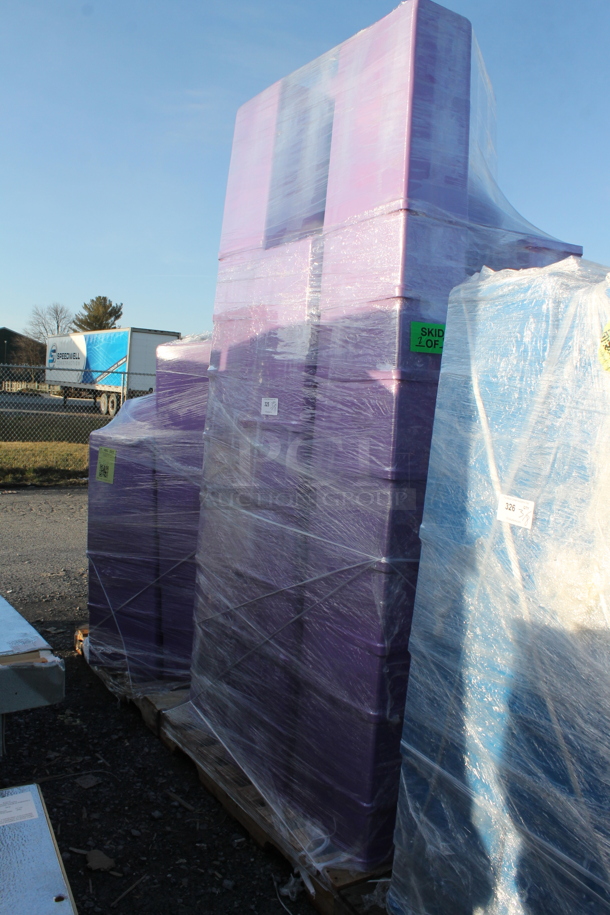 PALLET LOT! of 24 BRAND NEW! Baker's Mark 176IBM3BPR Purple 10 Gallon / 160 Cup Purple Allergen-Free Ingredient Bin. 24 Times Your Bid! - Image 2 of 3