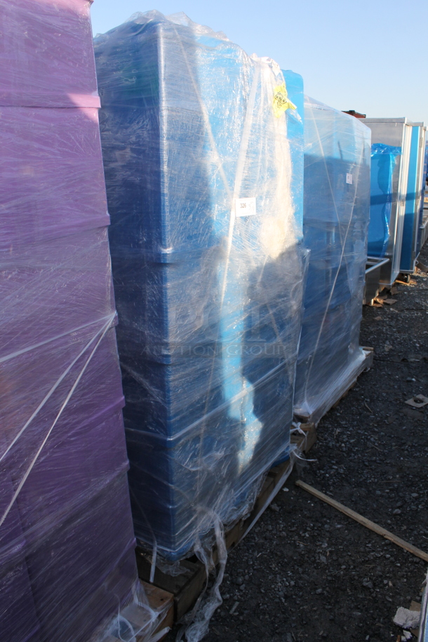 PALLET LOT! of 24 BRAND NEW! Baker's Mark 176IBM3BPR Blue 10 Gallon / 160 Cup Purple Allergen-Free Ingredient Bin. 24 Times Your Bid! - Image 3 of 3