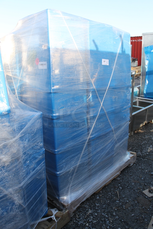 PALLET LOT! of 24 BRAND NEW! Baker's Mark 176IBM3BPR Blue 10 Gallon / 160 Cup Purple Allergen-Free Ingredient Bin. 24 Times Your Bid! - Image 3 of 3