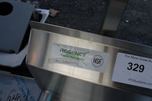 BRAND NEW SCRATCH AND DENT! Regency 600S2171718L Stainless Steel Commercial 2 Bay Sink w/ Left Side Drain Board. Bays 17x17. Drain Board 16.5x18.5 - Image 5 of 5