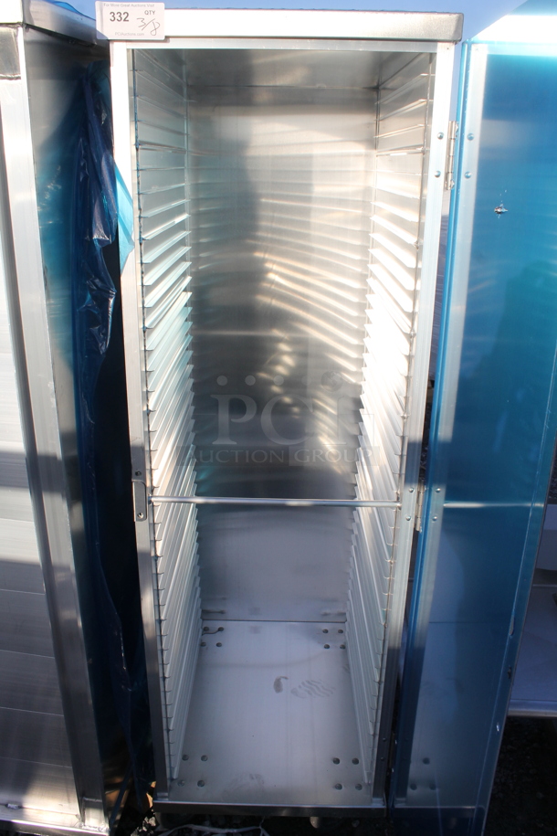 BRAND NEW SCRATCH AND DENT! 2023 Regency 600AEC1840 Metal Commercial Enclosed Pan Transport Rack on Commercial Casters. - Image 3 of 4