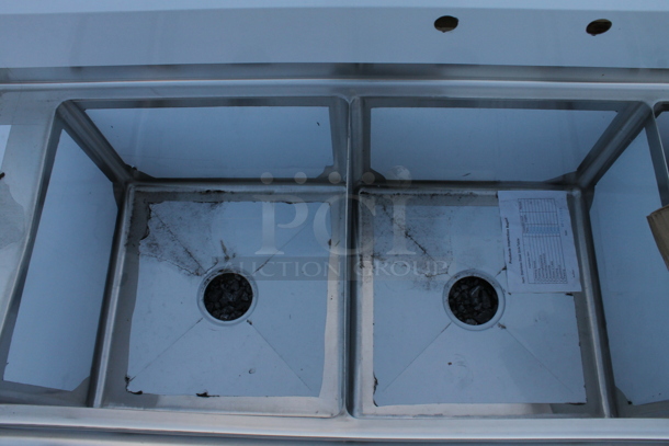 BRAND NEW SCRATCH AND DENT! Steelton 500CS31818LR Stainless Steel Commercial 3 Bay Sink w/ Dual Drain Boards. - Image 4 of 6