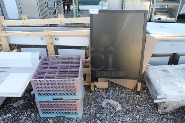 ALL ONE MONEY! Lot of BRAND NEW Dish Caddies and A Frame Sign. - Image 2 of 3