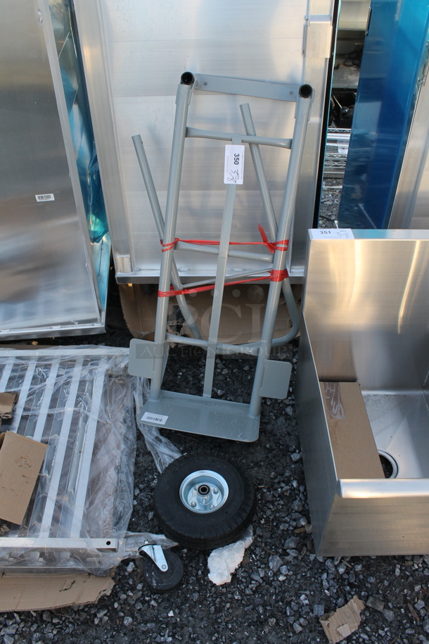 BRAND NEW SCRATCH AND DENT! Gray Metal Furniture Dolly.  - Image 2 of 3