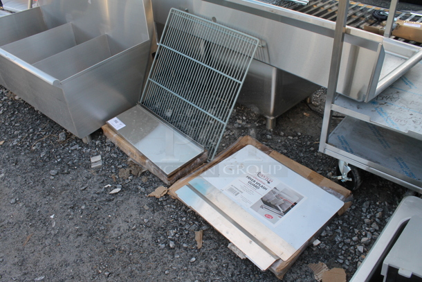 ALL ONE MONEY! Lot of BRAND NEW IN BOX Items Including Poly Rack, Fryer Splash Guard  - Image 2 of 5