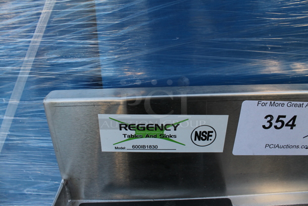 BRAND NEW SCRATCH AND DENT! Regency 600IB1830 Stainless Steel Commercial 18" x 30" Underbar Ice Bin - 98 lb. - Image 4 of 5