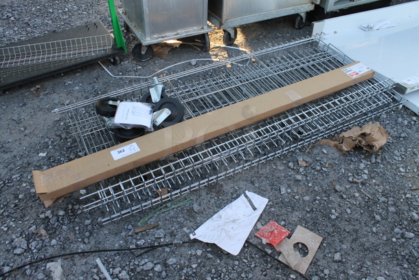 BRAND NEW SCRATCH AND DENT! Metal Wire Bun Pan Rack on Commercial Casters - Image 1 of 5