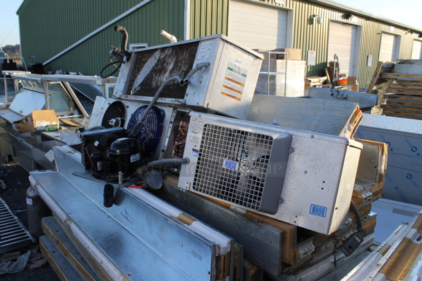 Tafco 8'x16' Walk In Combo Box and Tafco 8'x10' Walk In Box w/ Evaporator Fan, ADT052AJ 115 Volt, 1 Phase Evaporator Fan, ADT070AK 115 Volt, 1 Phase Evaporator Fan, Tecumseh AE-1022-E 115 Volt, 1 Phase Compressor.  - Image 5 of 10