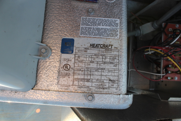 Tafco 8'x16' Walk In Combo Box and Tafco 8'x10' Walk In Box w/ Evaporator Fan, ADT052AJ 115 Volt, 1 Phase Evaporator Fan, ADT070AK 115 Volt, 1 Phase Evaporator Fan, Tecumseh AE-1022-E 115 Volt, 1 Phase Compressor.  - Image 6 of 10