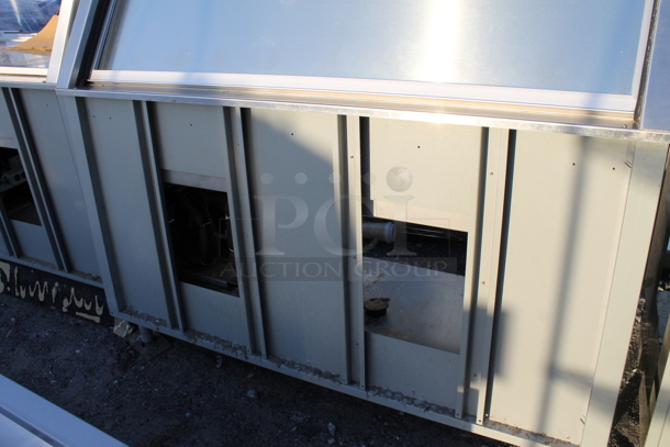 Duke Metal Commercial Subway Sandwich Make Line Prep Line  w/ Lowering Sneeze Guard and Stainless Steel Drop In Bins. 120 Volts, 1 Phase.  - Image 2 of 6