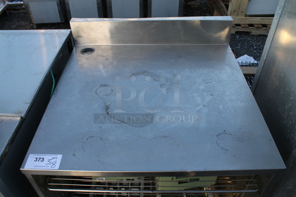 Delfield Stainless Steel Commercial Table w/ Back Splash and Under Shelf. - Image 2 of 4