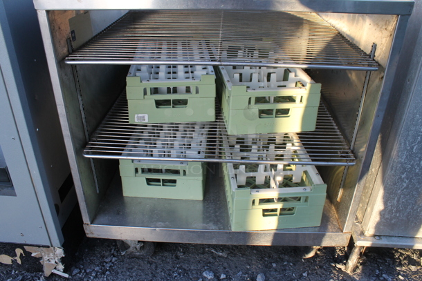 Delfield Stainless Steel Commercial Table w/ Back Splash and Under Shelf. - Image 3 of 4