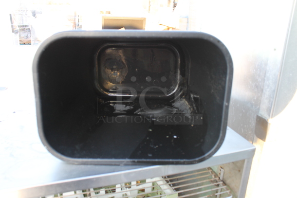 2 Black Poly Trash Cans. 2 Times Your Bid! - Image 3 of 3