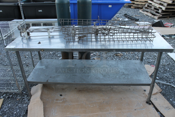 Stainless Steel Table w/ Metal Under Shelf. - Image 1 of 5