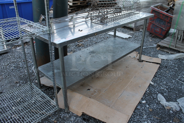 Stainless Steel Table w/ Metal Under Shelf. - Image 2 of 5
