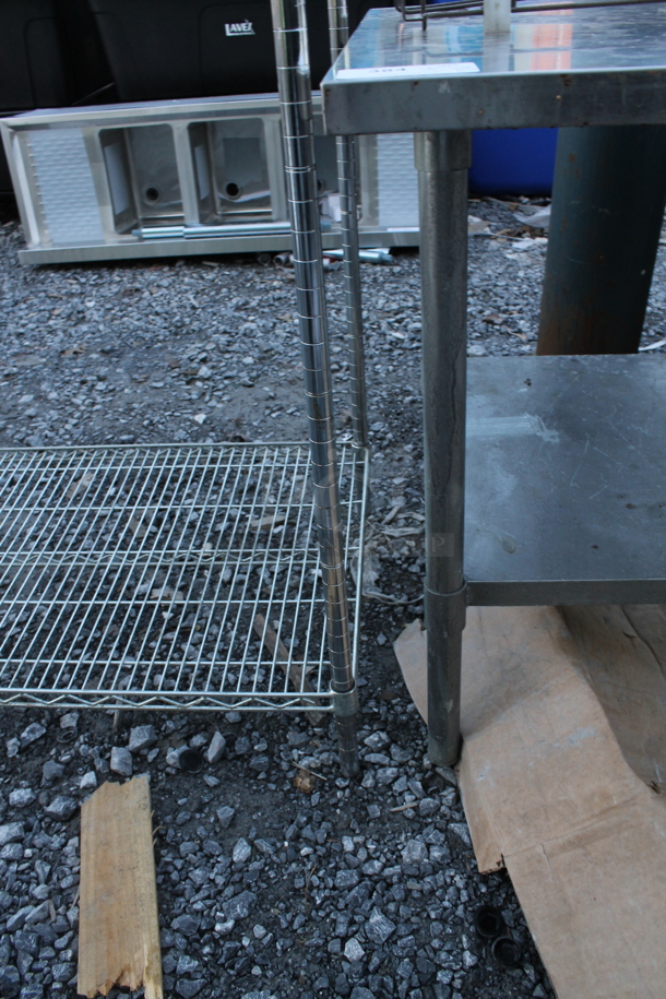 Stainless Steel Table w/ Metal Under Shelf. - Image 5 of 5