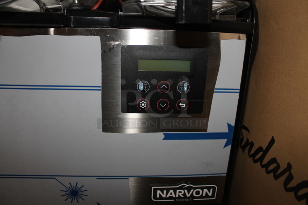BRAND NEW SCRATCH AND DENT! Narvon NSSM2 Stainless Steel Commercial Countertop 2 Hopper 3 Gallon Pourover Granita / Slushy / Frozen Beverage Machine. 115 Volts, 1 Phase. Tested and Working! - Image 5 of 7