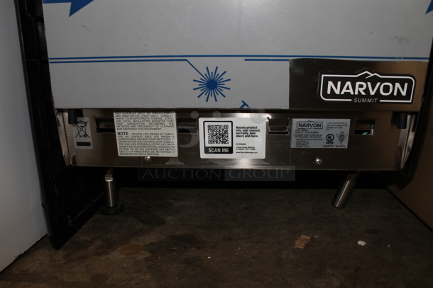 BRAND NEW SCRATCH AND DENT! Narvon NSSM2 Stainless Steel Commercial Countertop 2 Hopper 3 Gallon Pourover Granita / Slushy / Frozen Beverage Machine. 115 Volts, 1 Phase. Tested and Working! - Image 6 of 7