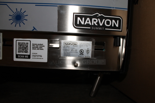 BRAND NEW SCRATCH AND DENT! Narvon NSSM2 Stainless Steel Commercial Countertop 2 Hopper 3 Gallon Pourover Granita / Slushy / Frozen Beverage Machine. 115 Volts, 1 Phase. Tested and Working! - Image 7 of 7
