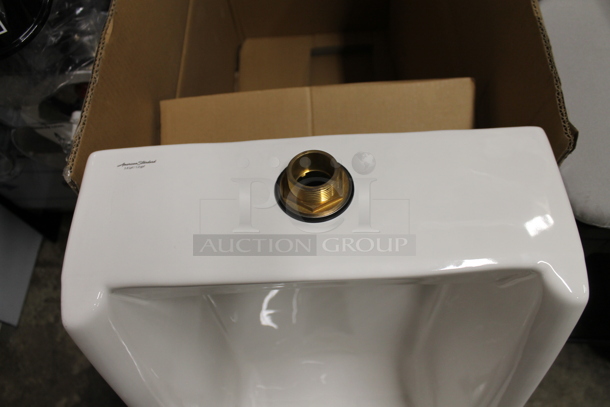 BRAND NEW SCRATCH AND DENT! American Standard Lynbrook 6601012.020 Vitreous China Blowout Urinal with Top Spud Inlet.  - Image 5 of 7