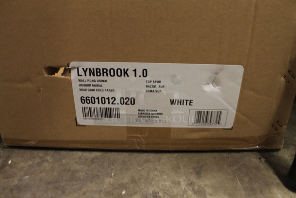 BRAND NEW SCRATCH AND DENT! American Standard Lynbrook 6601012.020 Vitreous China Blowout Urinal with Top Spud Inlet.  - Image 7 of 7