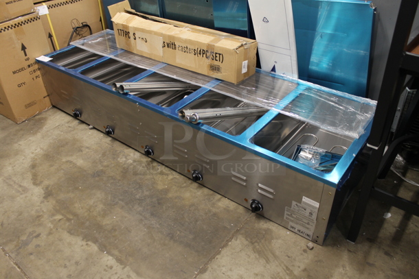 BRAND NEW SCRATCH AND DENT! Avantco 177STE5S Stainless Steel Commercial Electric Powered 5 Bay Steam Table. No Under Shelf. 208/240 Volts, 1 Phase.  - Image 3 of 8