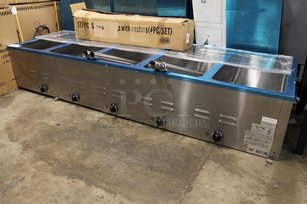 BRAND NEW SCRATCH AND DENT! Avantco 177STE5S Stainless Steel Commercial Electric Powered 5 Bay Steam Table. No Under Shelf. 208/240 Volts, 1 Phase.  - Image 7 of 8