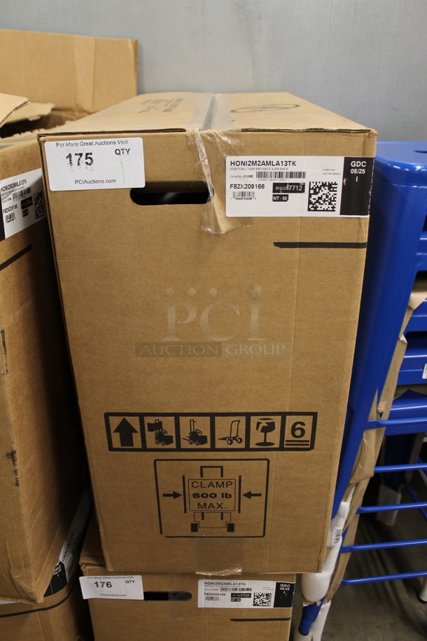 BRAND NEW SCRATCH AND DENT! HON HONI2M2AMLA13TK Ignition 2.0 Fabric/Mesh Task Chair.  - Image 2 of 4