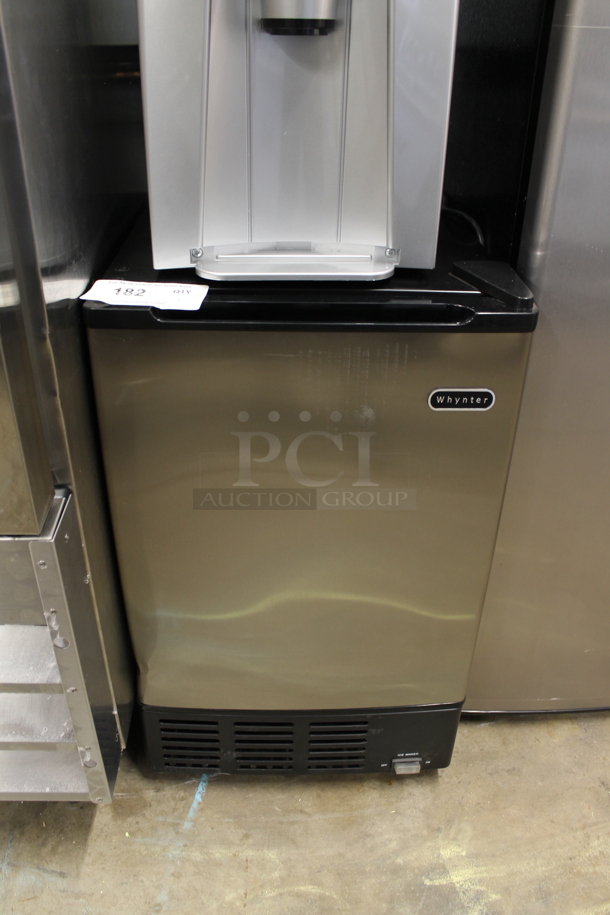 BRAND NEW SCRATCH AND DENT! Whynter UIM-155 15" Built In Ice Maker Machine Stainless Steel 12lb. 115 Volts, 1 Phase. Tested and Working! - Image 1 of 4