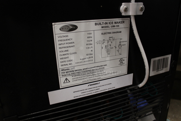 BRAND NEW SCRATCH AND DENT! Whynter UIM-155 15" Built In Ice Maker Machine Stainless Steel 12lb. 115 Volts, 1 Phase. Tested and Working! - Image 4 of 4