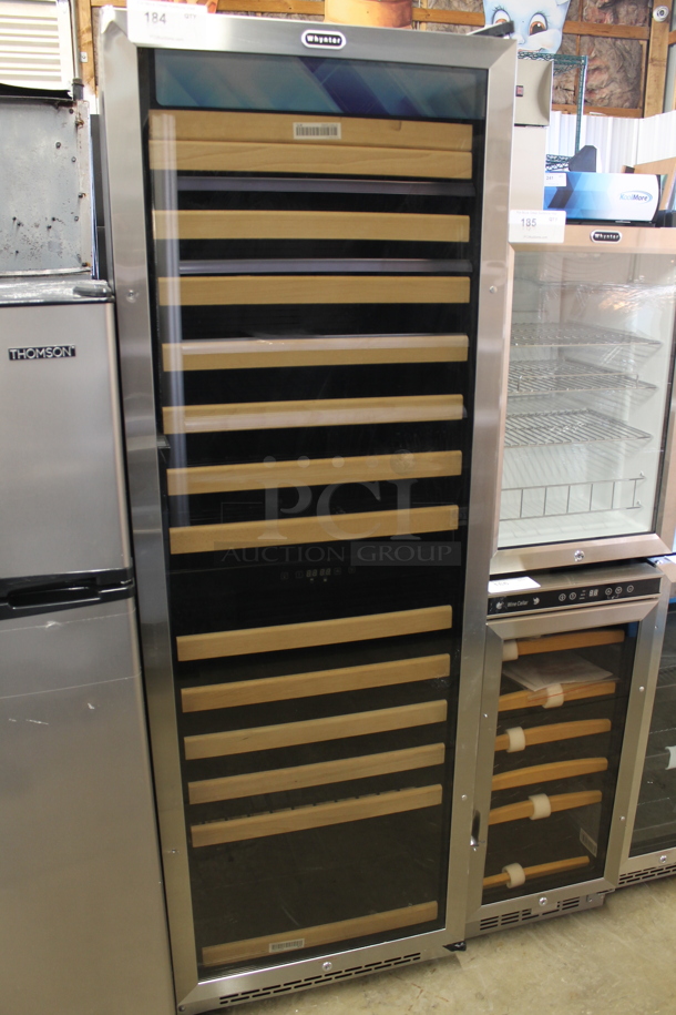 BRAND NEW SCRATCH AND DENT! Whynter BWR-1642DZ Metal Commercial Single Door Reach In 164 Bottle Dual Zone Wine Cooler Merchandiser. 120 Volts, 1 Phase. Tested and Working! - Image 1 of 4