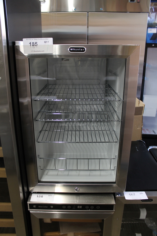 BRAND NEW SCRATCH AND DENT! Whynter BR-091WS 90-Can Beverage Refrigerator Merchandiser With Lock. 115 Volts, 1 Phase. Tested and Working! - Image 1 of 4