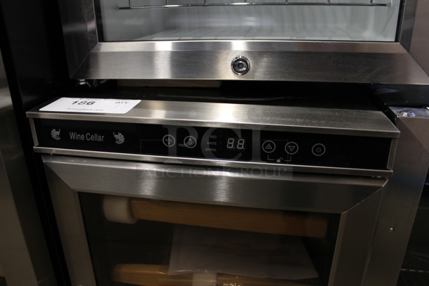 BRAND NEW SCRATCH AND DENT! Avanti WC1500DSS 15 Inch Built-in Wine Cooler with 30-Bottle Capacity, Digital Control Panel, 5 Slide-Out Shelves, Interior LED Lighting and Security Lock. 115 Volts, 1 Phase. Tested and Working! - Image 3 of 5