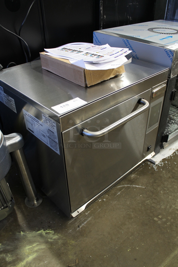 BRAND NEW SCRATCH AND DENT! 2023 Merrychef eikon e3 574E31330H Stainless Steel Commercial Countertop High-Speed Accelerated Cooking Countertop Oven. 208/240 Volts, 1 Phase.  - Image 3 of 7