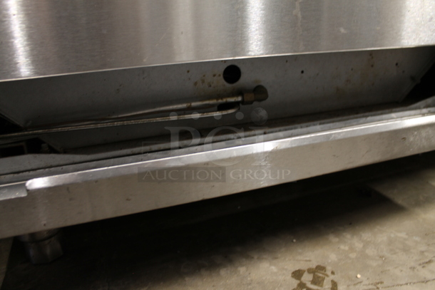 Black Diamond Stainless Steel Commercial Natural Gas Powered 10 Burner Range w/ 2 Ovens and Back Splash.  - Image 7 of 8