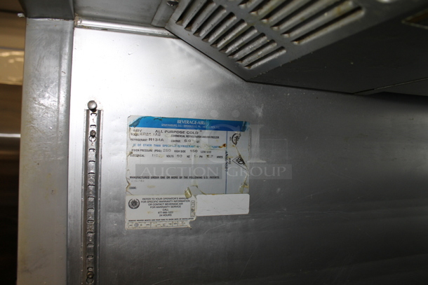 Beverage Air ER21-1AS Stainless Steel Commercial Single Door Reach In Cooler on Commercial Casters. 115 Volts, 1 Phase. Tested and Powers On But Does Not Get Cold - Image 6 of 6