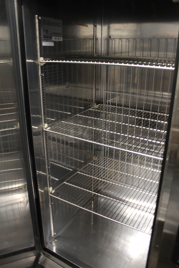 Turbo Air TSF-72SD Stainless Steel Commercial 3 Door Reach In Freezer w/ Metal Racks on Commercial Casters. 110-120 Volts, 1 Phase. Tested and Working! - Image 5 of 8