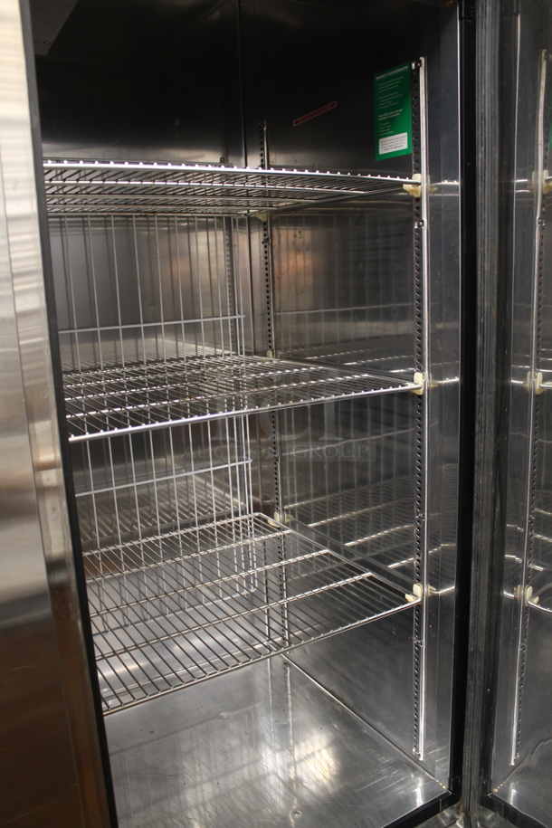 Turbo Air TSF-72SD Stainless Steel Commercial 3 Door Reach In Freezer w/ Metal Racks on Commercial Casters. 110-120 Volts, 1 Phase. Tested and Working! - Image 8 of 8
