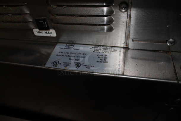2011 Duke TSC-6/18 Stainless Steel Commercial Electric Powered Oven Proofer on Commercial Casters. 208 Volts, 3 Phase.  - Image 6 of 6