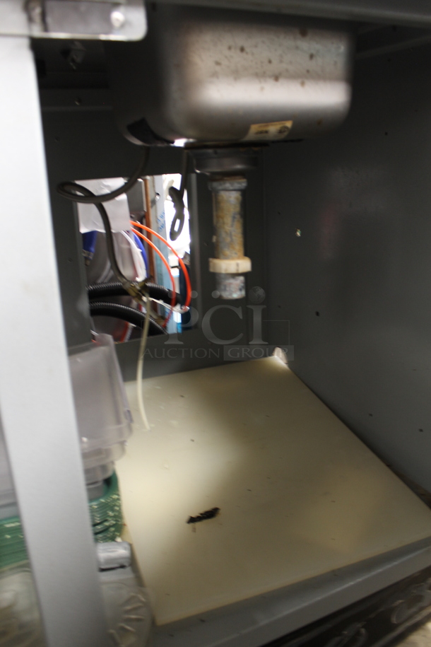 Duke SUBPS-48-R M Stainless Steel Commercial Counter w/ Bay and 2 Wood Pattern Doors.  - Image 5 of 5